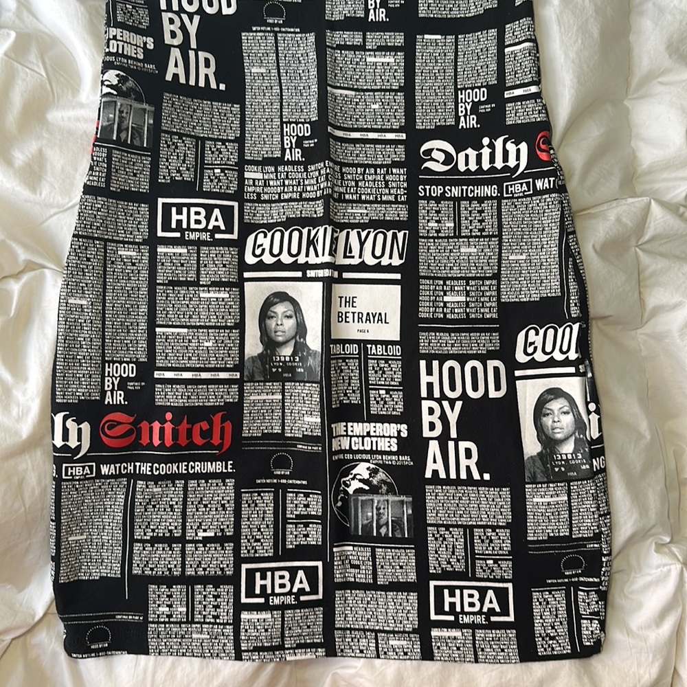 Hood by Air HBA Empire collection newspaper dress - Picture 6 of 7